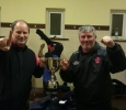 Park U13A managers John Dillane and Padraig Killeen with the John Joe Naughton U13 Cup.