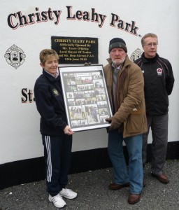 Christy being honoured by the Kerry ISRS