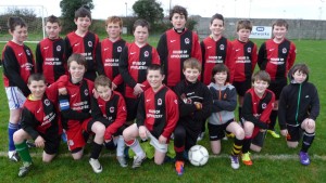U13 squad that played Killarney Celtic