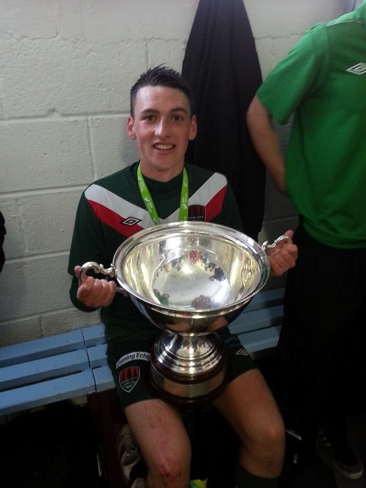 Ryan with the Airtricity U19 Trophy 