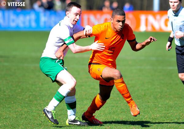 Jesse in action against the Netherlands