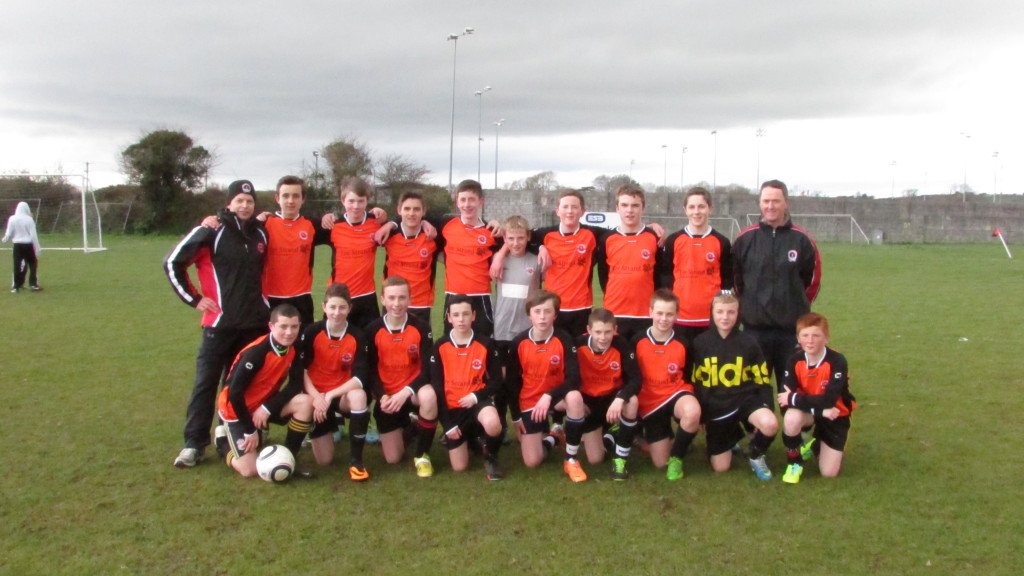 Park U14 A Squad and Management before their win against Kingdom Boys 