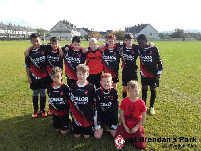 Park Fc U13C team before they defeated Listowel Celtic today at Christy Leahy Park